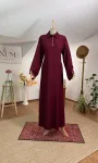 PAMUK KETEN ARKA BAĞCIKLI ELBİSE